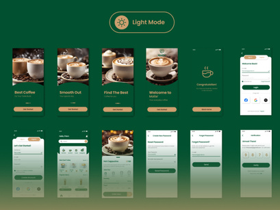 Matte - Coffee Shop Mobile App UI Kit