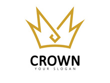 Crown logo symbol  King logo designs template