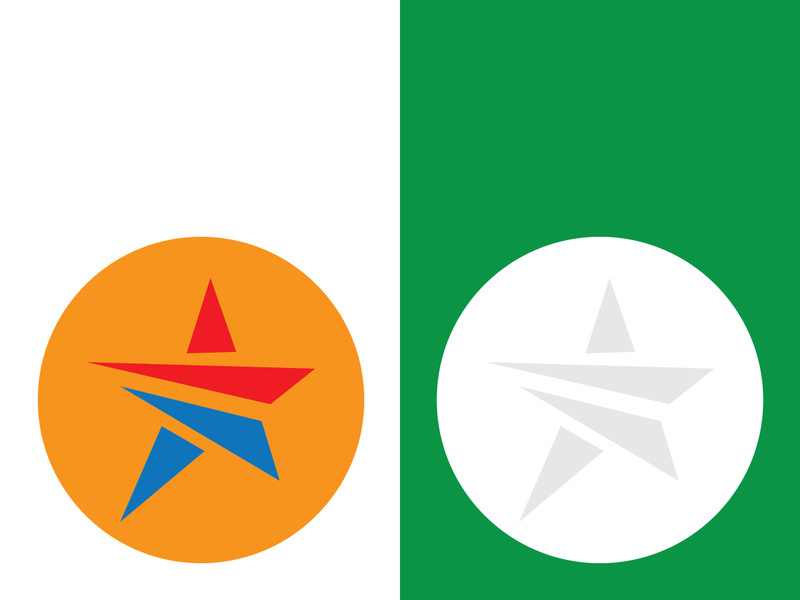 Star icon template vector illustration design