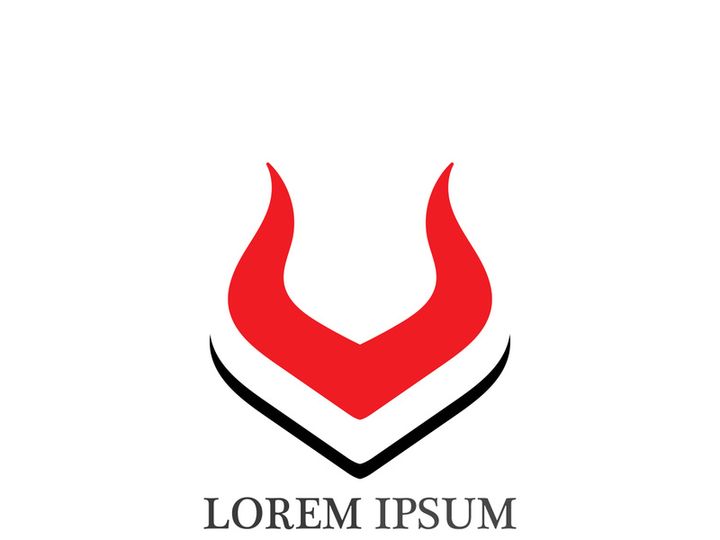 Bull horn logo and symbols template icons app