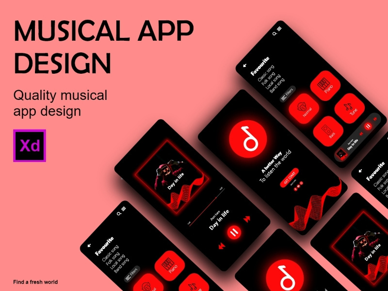 Musical app design.