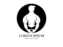 Vector object and Icons for Sport Label  Gym Badge  Fitness Logo Design