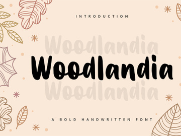 Woodlandia - Handwritten Font preview picture