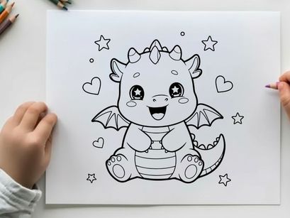 Cute happy bat baby with hearts vector illustration