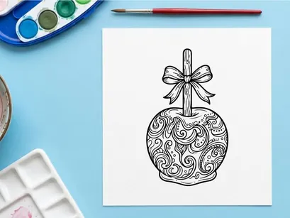 Enfeite de Natal desenhado à mão com design floral intrincado. Ilustração elegante de decoração festiva para artesanato e branding sazonal.