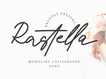 Rastella - Monoline Calligraphy Font preview picture