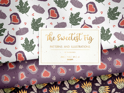 The Sweetest Fig Patterns and Illustrations