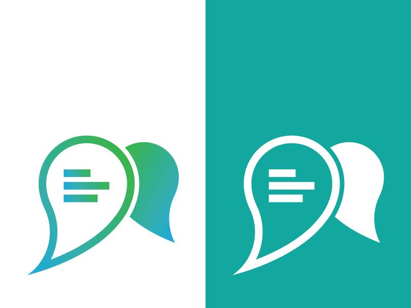 Speech bubble icon logo template vector illustration