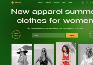 Ropa - Hero Fashion Store Landing Page