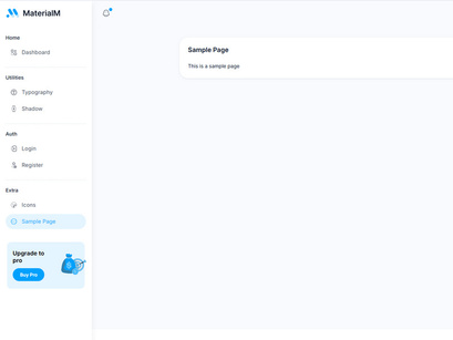 MaterialM Free Vuetify Vuejs Admin Dashboard Template