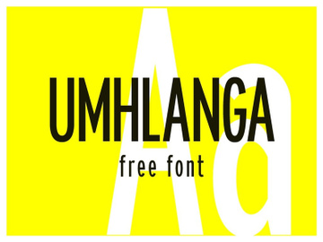 Umhlanga Sans Free Font preview picture
