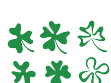 Green Clover Leaf icon Template Design Vector
