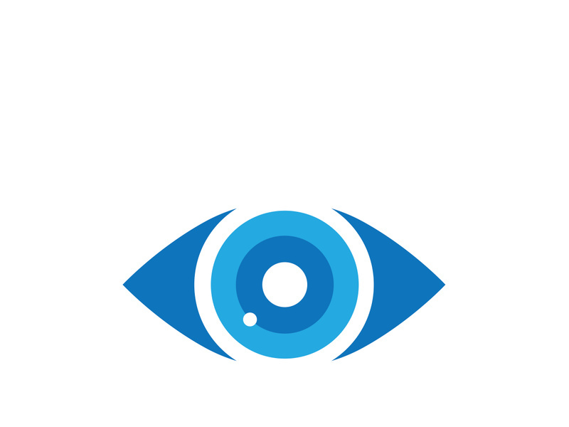 Eye care vector logo design, icon template