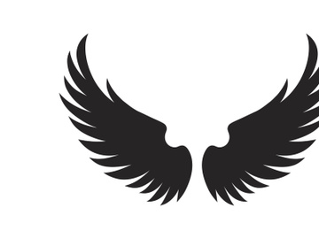 black bird wing logo vector preview picture
