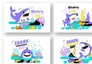 10 Shark Awareness Day Illustration