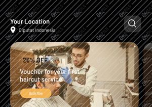 Nearby Barbershop App UI