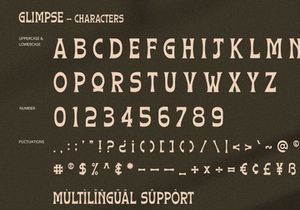 Glimpse - Serif Font