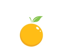 Orange logo icon Vector illustration