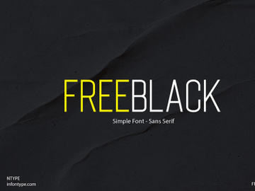 Freeblack Font by NTYPE preview picture