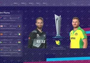 icc t20 world cup landing page design