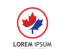Canadian maple leaf logo design with a creative idea.