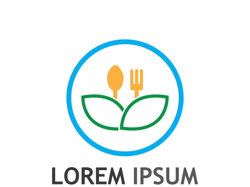 Leaf and spoon logo