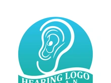 Hearing logo template and symbol vector icon design