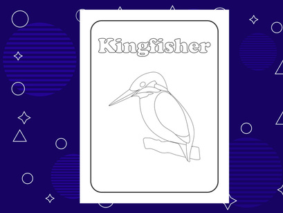 10 Pages Bird coloring page or books for kids. Vector illustration