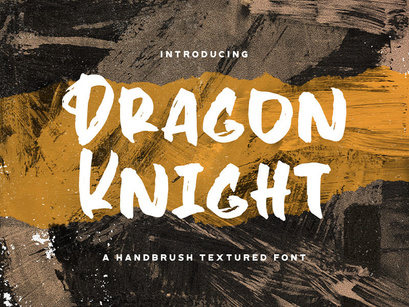 Dragon Knight - Textured Brush Font