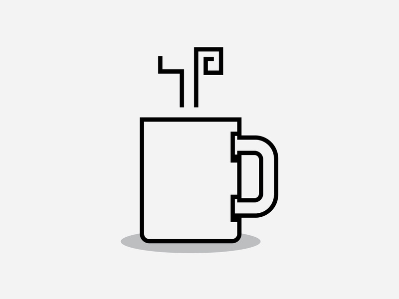 Coffee cup Logo  coffee shop vector icon design