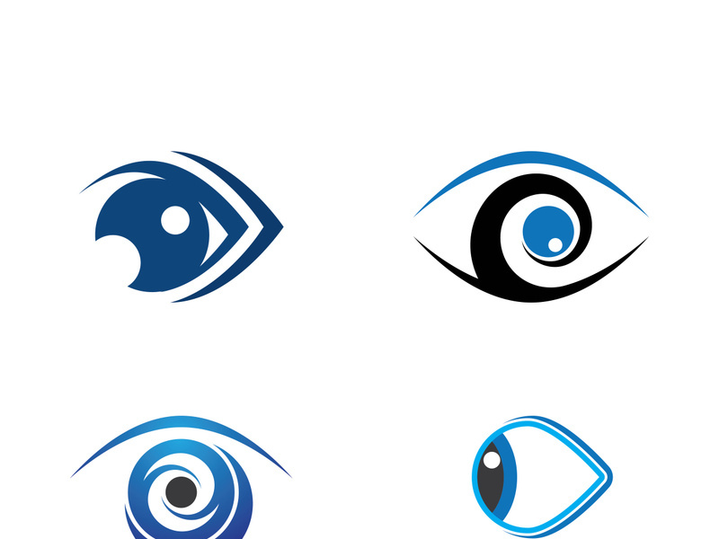 Eye logo icon design template illustration