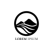 Mountain icon Logo Template Vector illustration design