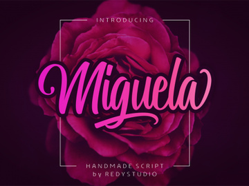 Miguela Free Script Font preview picture