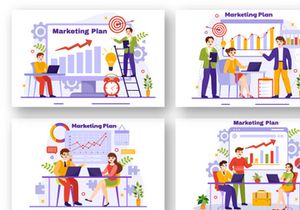 12 Marketing Plan Illustration