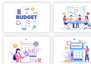20 Budget Financial to Managing or Planning Illustration