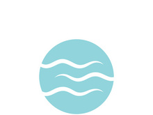 Water wave icon vector illustration design logo