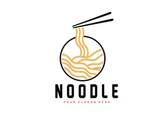 Noodle Logo, Ramen Vector, Chinese Food, Fast Food Restaurant Brand Design, Product Brand, Cafe