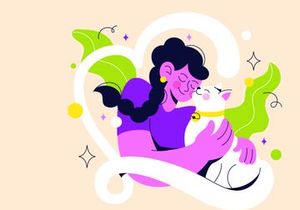 4 Cat Lover Vector Illustration