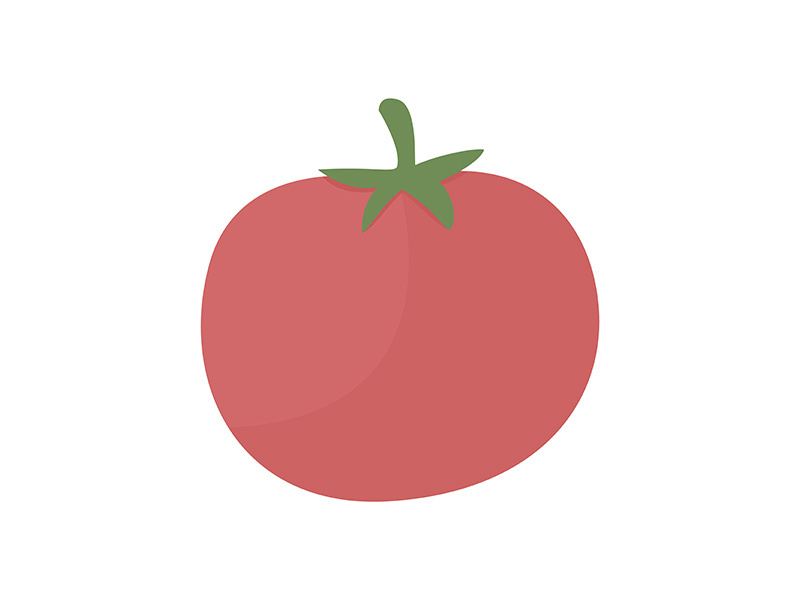 Tomato semi flat color vector object