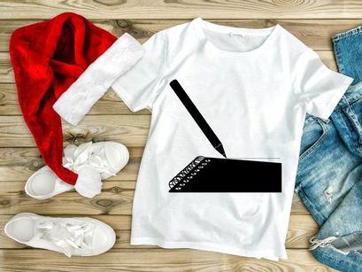 Angled View of a Black Pencil Making a Mark on a Spiral Notebook, Symbolizing Writing, Creativity, and Educational Activities. Simple Vector Graphic.