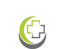 Health medical logo template vector illustration design