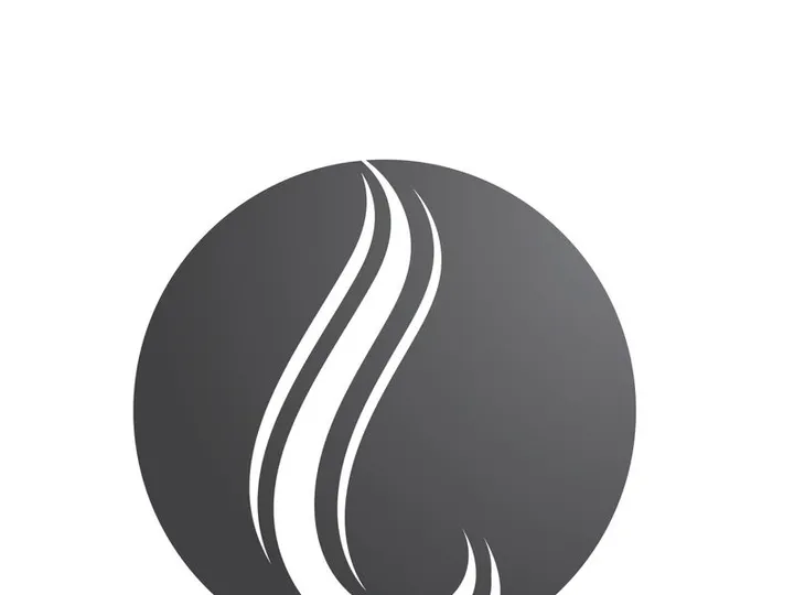 Elegant Wavy Hair Salon Logo Template