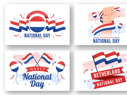 15 Netherlands National Day Illustration