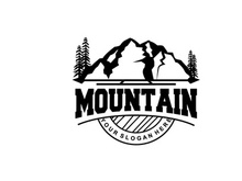 Mountain Logo, Nature Landscape Vector