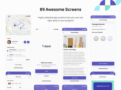 Delivery App UI Kits