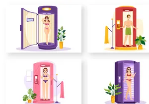 13 Tanning Salon Procedure Illustration