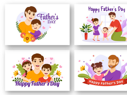 13 Happy Fathers Day Illustration