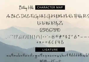 Britney Hills - Elegant Script Font