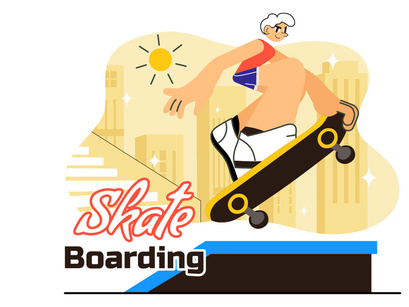 10 Extreme Skateboarding Tricks Illustration