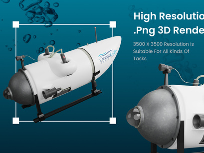 Ocean Gate Submersible 3D Object